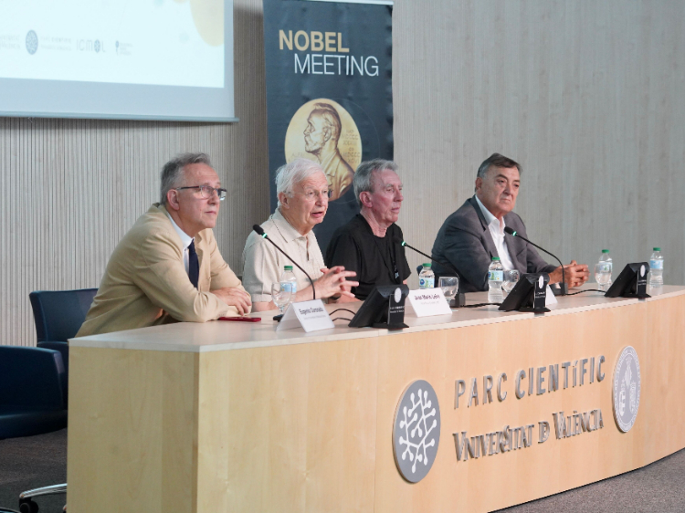 Jean Marie Lehn y Pierre Sauvage, el 5 de Junio en el Nobel Meeting organizado p...